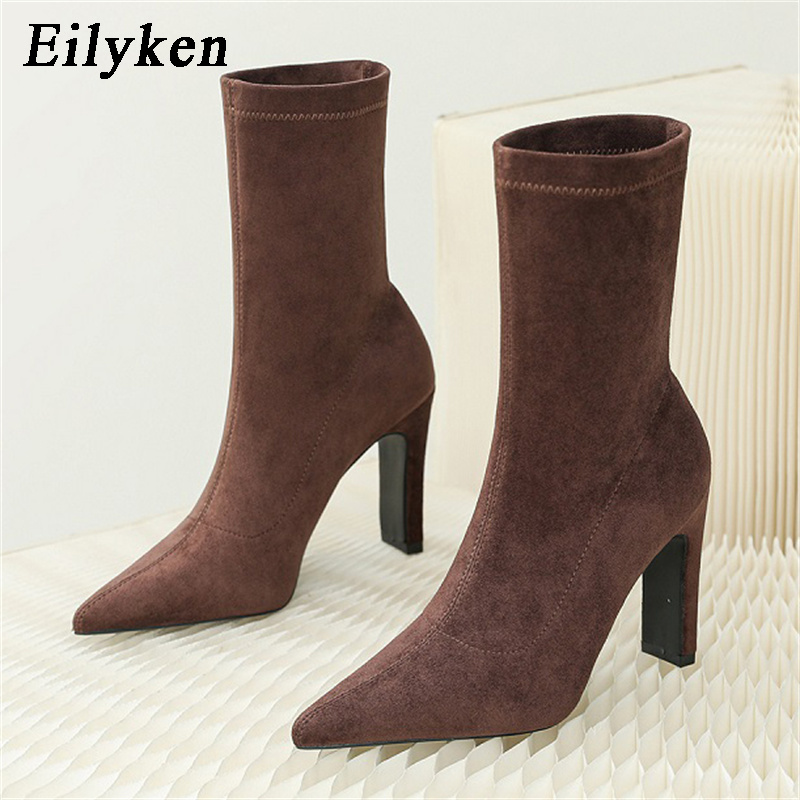 Block Heel Ankle Boots - Eilyken Plus Size 34-42 Cao Gót