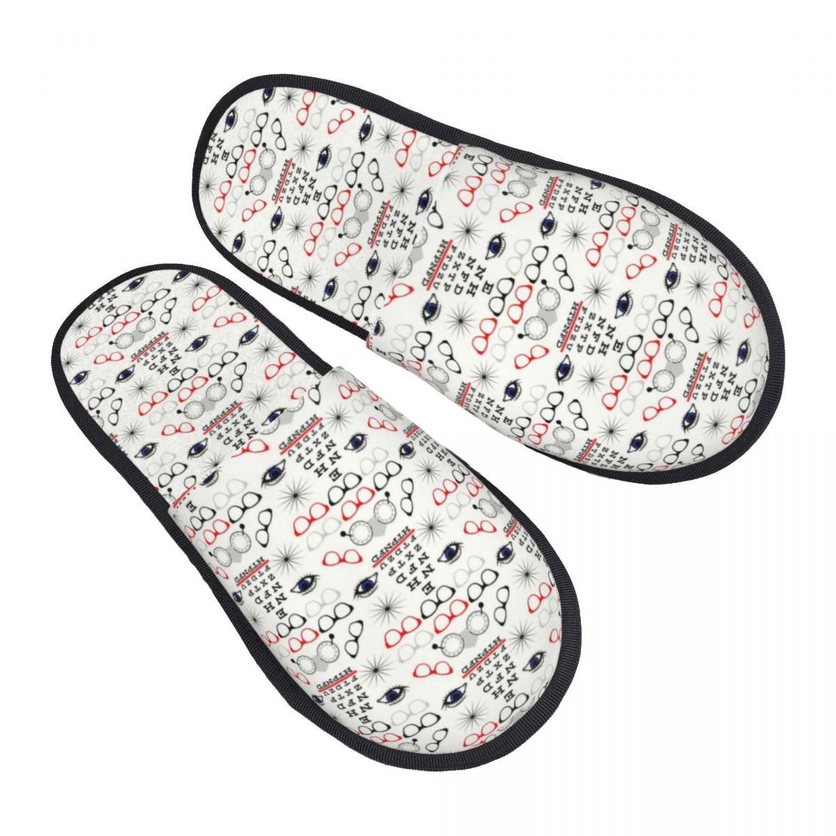 Women Shoes Chart Size - Custom Funny Optician Optometrist Guest Slippers