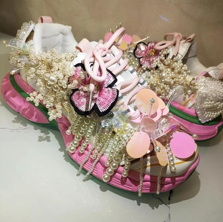 Women'S Shoes Com - Princess style Pearl Beadings Tassel Sequins