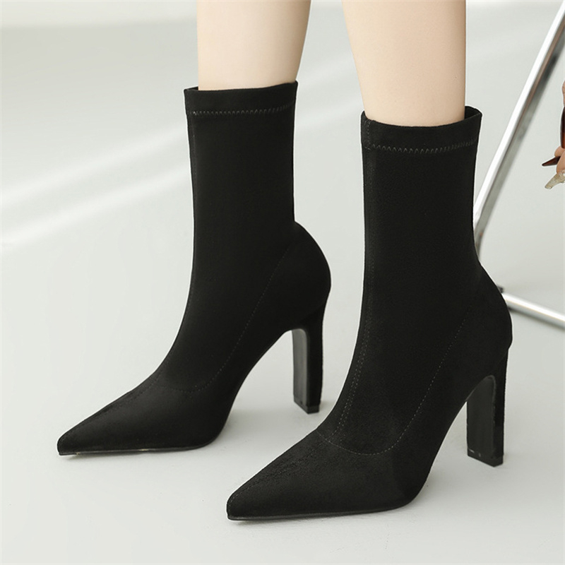 Eilyken Plus Size 34-42 Cao Gó - đánh giá và giá Block Heel Ankle Boots