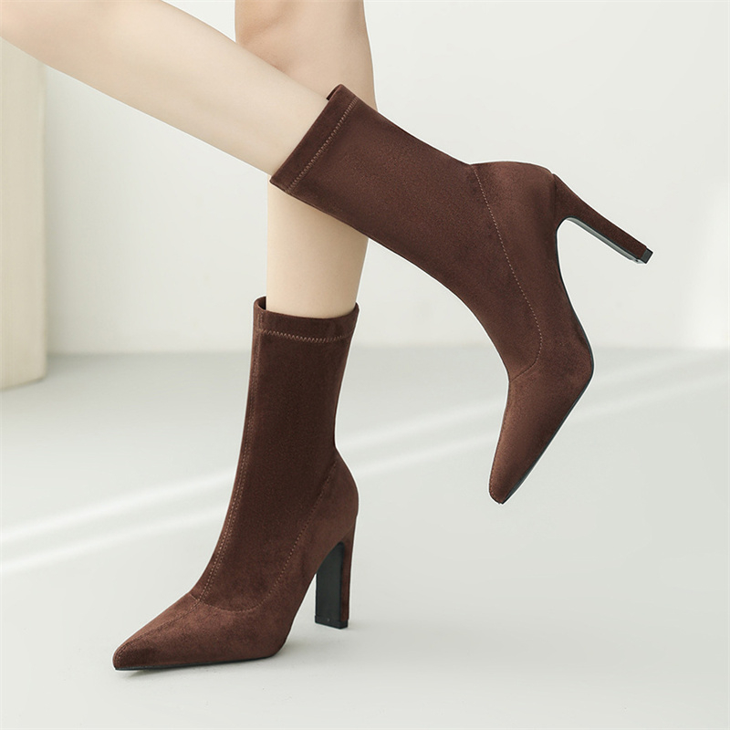 Eilyken Plus Size 34-42 Cao Gó - đánh giá và giá Block Heel Ankle Boots
