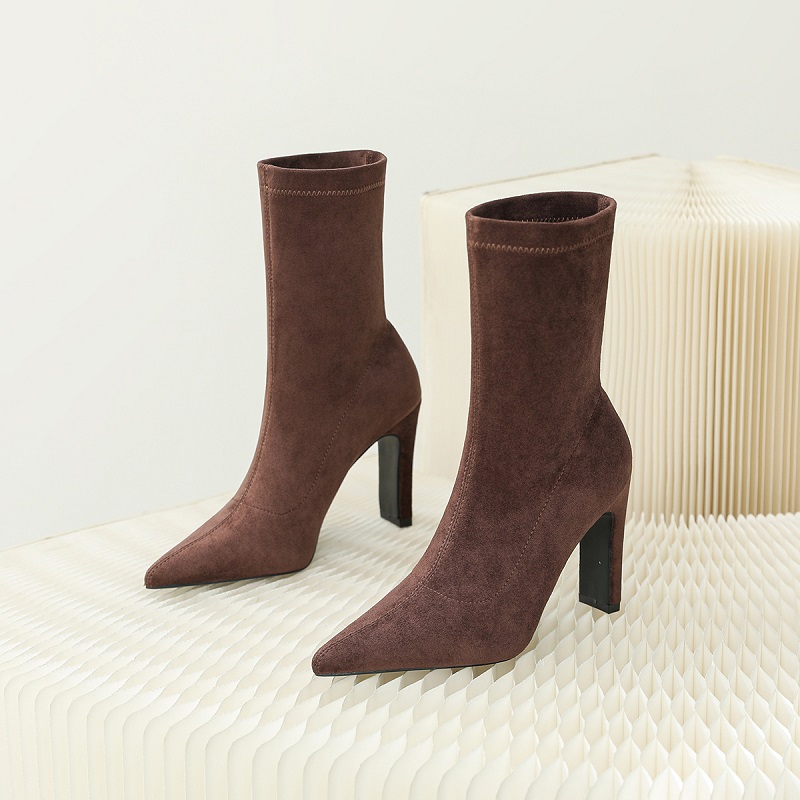 Eilyken Plus Size 34-42 Cao Gó - đánh giá và giá Block Heel Ankle Boots