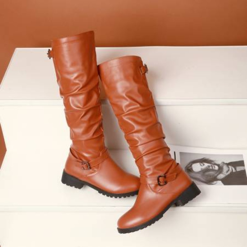 2025 Female Zip Leather Knee H - đánh giá và giá Women'S Shoes Yellow