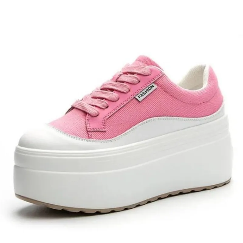 8cm New Canvas Genuine Leather - đánh giá và giá Women'S Shoes Com