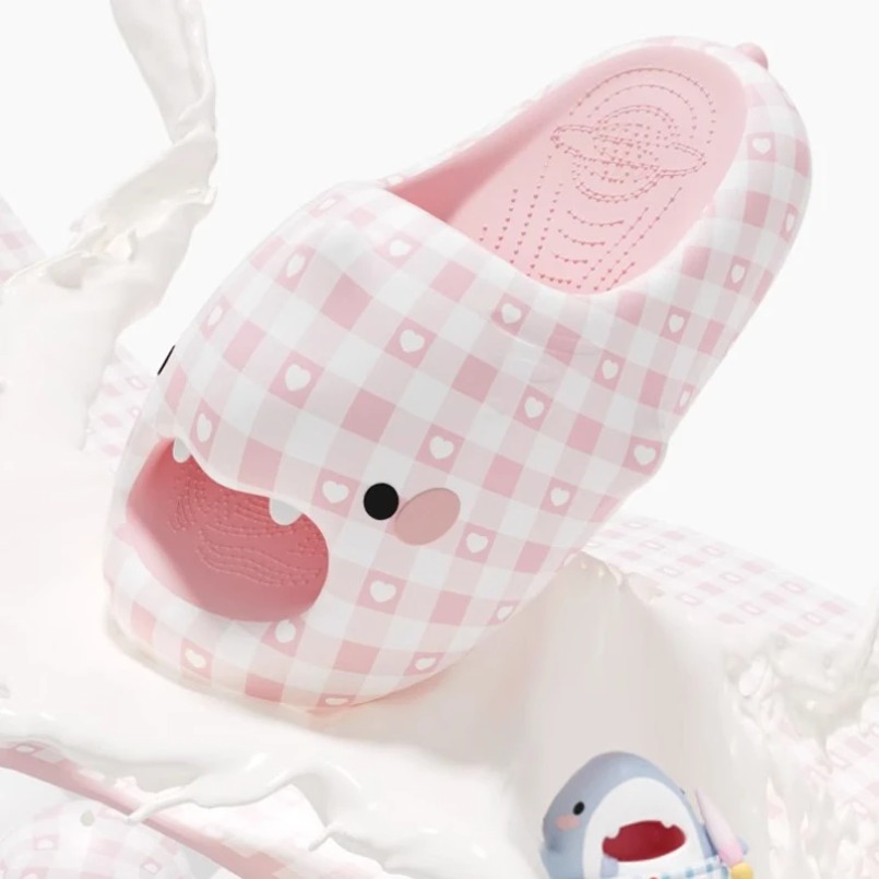 Shark Slippers Men Plaid Dot S - đánh giá và giá Women'S Shoes Cloud