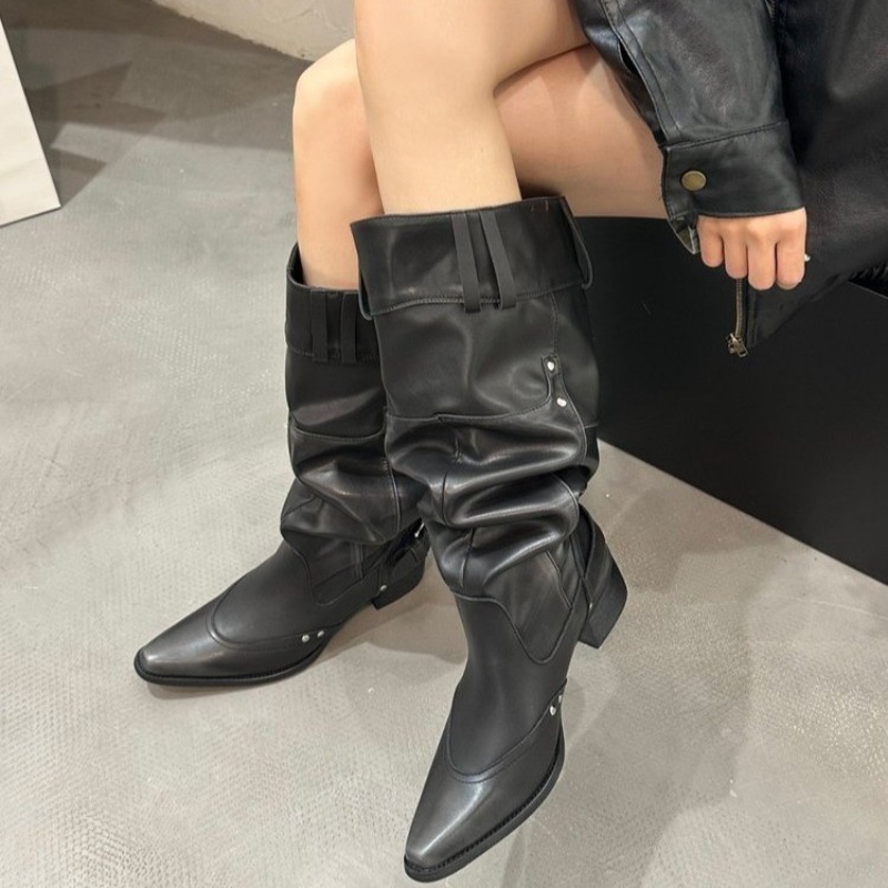 Wrapped Single Boots for Women - đánh giá và giá Block Heel Ankle Boots