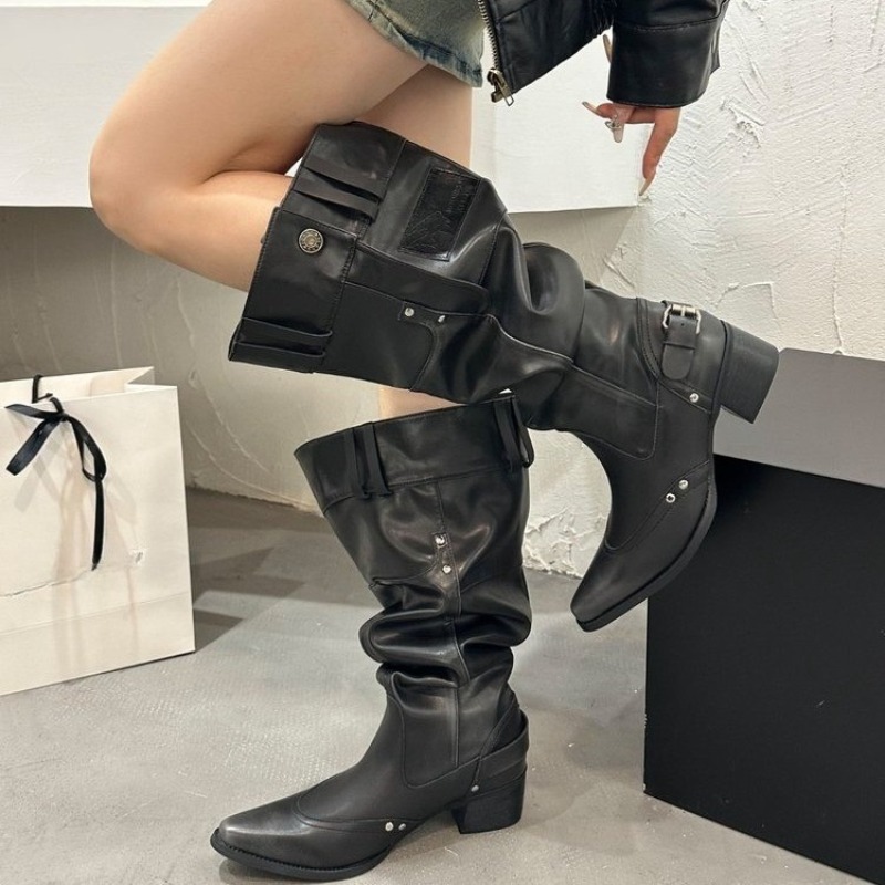 Wrapped Single Boots for Women - đánh giá và giá Block Heel Ankle Boots
