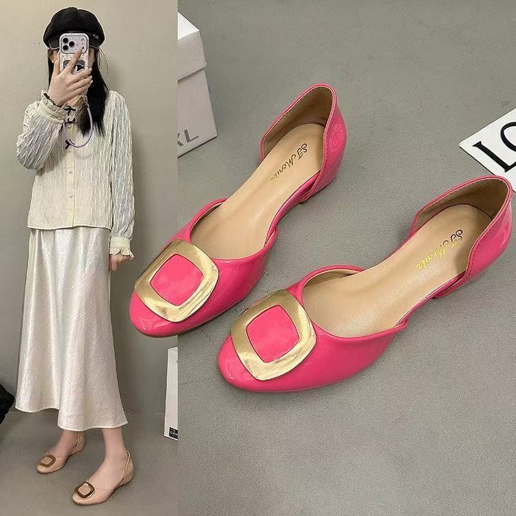 Fashion Square Buckle Hollow F - đánh giá và giá Women Shoes Sandals