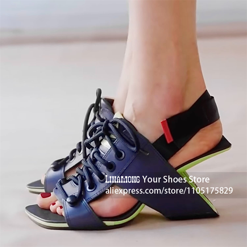 Geometric Block Asymmetrical H - đánh giá và giá Block Heel Ankle Boots